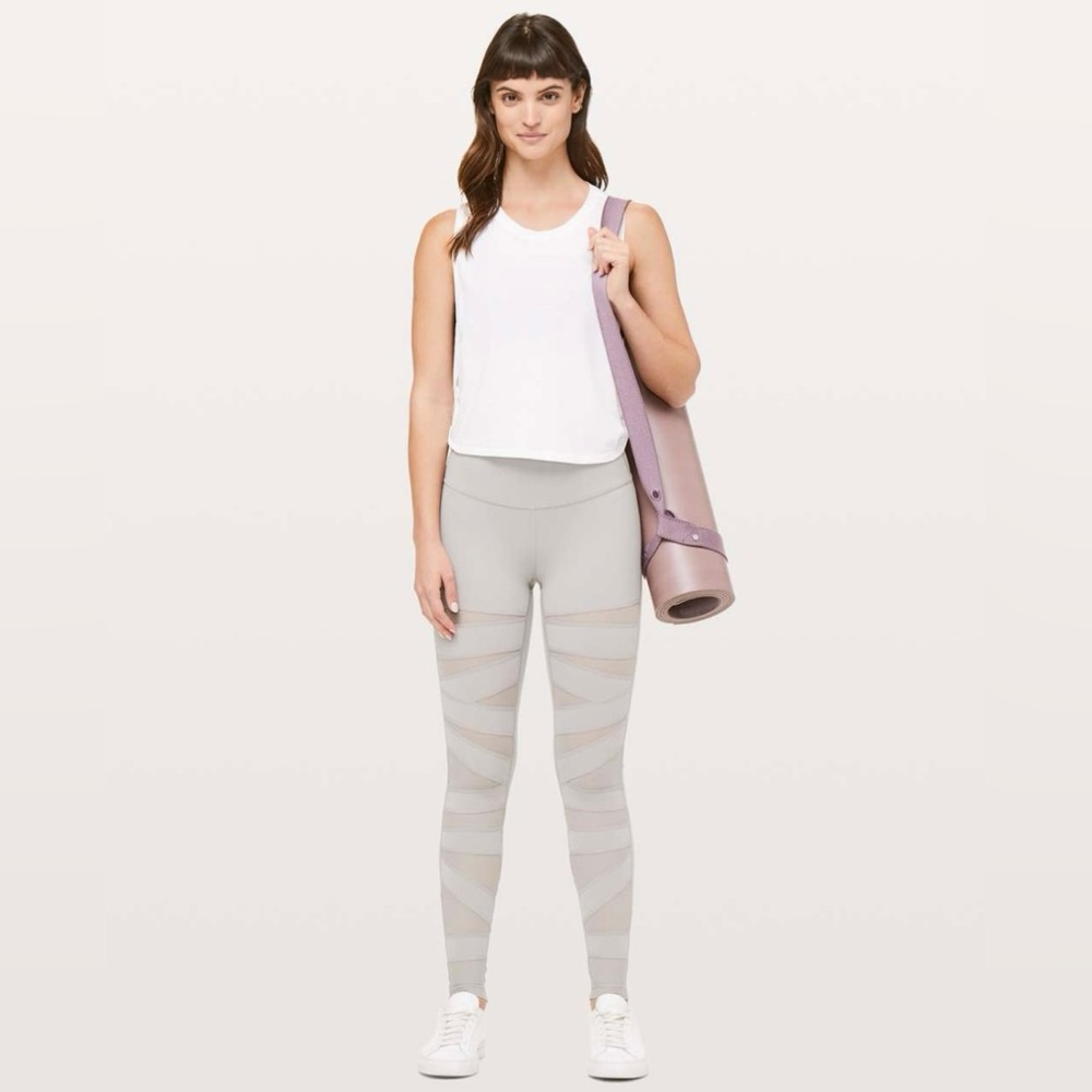 Lululemon | Wunder Under Pant Leggings (High-Rise) *Tech Mesh 28" | Size 6‎ - Picture 7 of 14